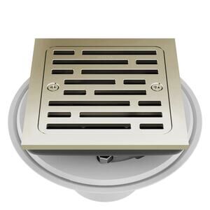 Delta Faucet 4 Inch Tile-In Square Shower Floor Drain Polished